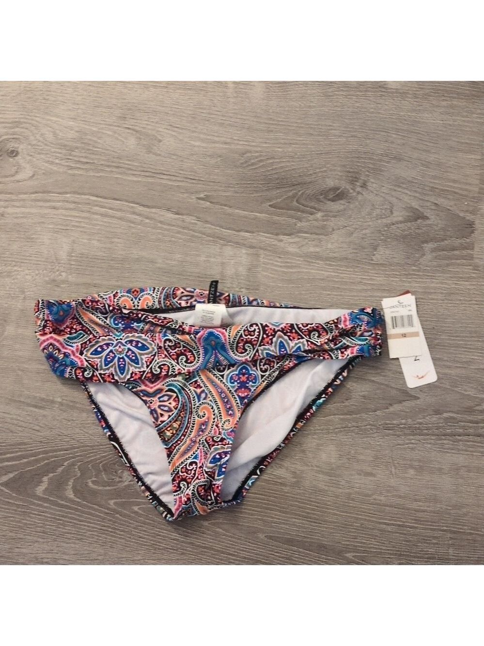 Jantzen Paisley swim bottoms size 12